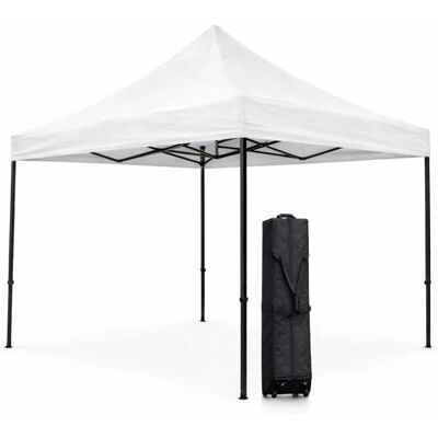 TERRE JARDIN - Cenador plegable profesional 3 x 3 - 3x3 m - Gris - Foldable gazebo - Publicité TERRE JARDIN - Cenador plegable profesional 3 x 3 - 3x3 m - Gris - Foldable gazebo - Publicité