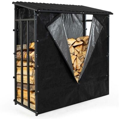 TERRE JARDIN - Estantería para leña 185 x 190 cm - Funda - Estante de madera TERRE JARDIN - Estantería para leña 185 x 190 cm - Funda - Estante de madera