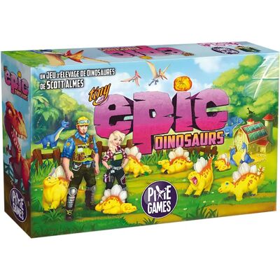 Pixie Games Tiny Epic Dinosaurs - Jeu de société - Publicité Pixie Games Tiny Epic Dinosaurs - Jeu de société - Publicité