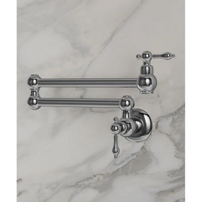 KROOS Kroos - Wall-Mounted Retractable Kitchen Faucet - Cold Water - Chrome KROOS Kroos - Wall-Mounted Retractable Kitchen Faucet - Cold Water - Chrome