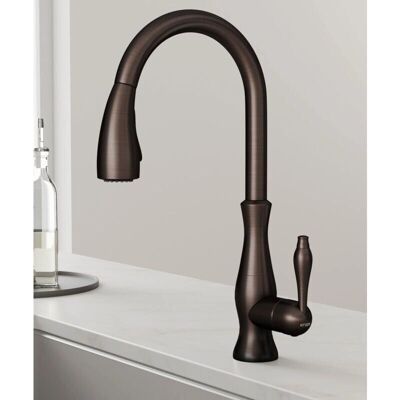 Kroos Grifo de cocina moderno con teleducha y flexible extraíble Kroos Grifo de cocina moderno con teleducha y flexible extraíble