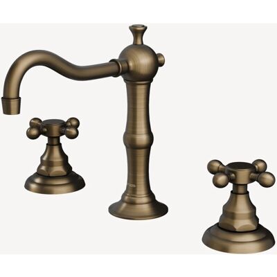 Kroos - Antique Pedestal Basin Mixer - Brass Kroos - Antique Pedestal Basin Mixer - Brass