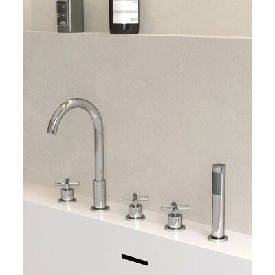 Kroos Modelo 5 Agujeros Mezclador de bañera y ducha - Corbeau Kroos Modelo 5 Agujeros Mezclador de bañera y ducha - Corbeau
