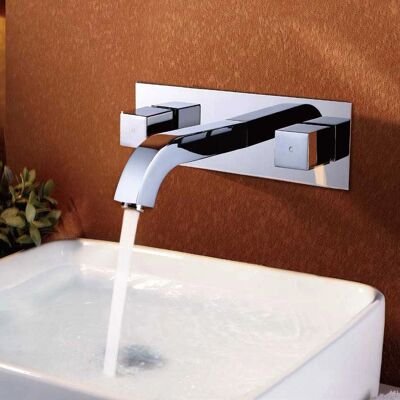 KROOS - Kroos - Finitura cromata - Installazione a parete - Rubinetto lavabo KROOS - Kroos - Finitura cromata - Installazione a parete - Rubinetto lavabo