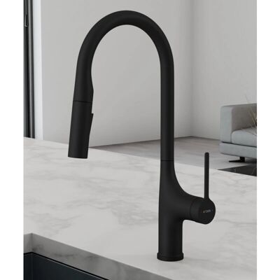 Kroos - Grifo de cocina contemporáneo - Negro Kroos - Grifo de cocina contemporáneo - Negro