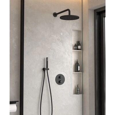 Kroos - Rund Modern Thermostat-Duschset - Duschsystem Kroos - Rund Modern Thermostat-Duschset - Duschsystem