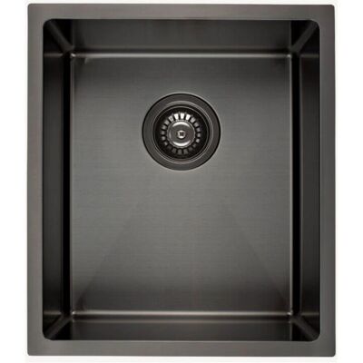 Kroos - Balsa - 380 mm - gun metal cepillado - Fregadero de cocina Kroos - Balsa - 380 mm - gun metal cepillado - Fregadero de cocina