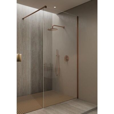 KROOS - Oro rosa cepillado - 70 cm - Mampara de ducha KROOS - Oro rosa cepillado - 70 cm - Mampara de ducha