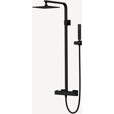 Columna de ducha termostática Sirius - Negro Columna de ducha termostática Sirius - Negro