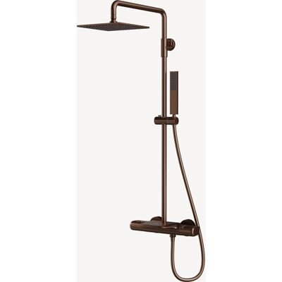 KROOS Columna de ducha y bañera oro rosa cepillado - Sistema de ducha y baño KROOS Columna de ducha y bañera oro rosa cepillado - Sistema de ducha y baño