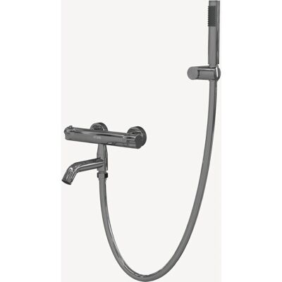 Kroos Modelo - Mezclador termostático de pared para bañera - Cromo Kroos Modelo - Mezclador termostático de pared para bañera - Cromo