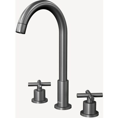 KROOS Corbeau Grifo - Mezclador de lavabo elegante - Gun Metal KROOS Corbeau Grifo - Mezclador de lavabo elegante - Gun Metal