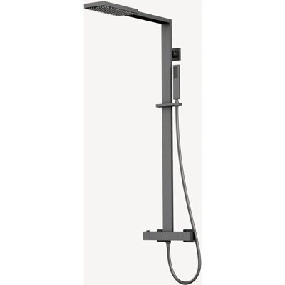 Kroos Sirius - Columna de ducha moderna en Gun Metal Kroos Sirius - Columna de ducha moderna en Gun Metal