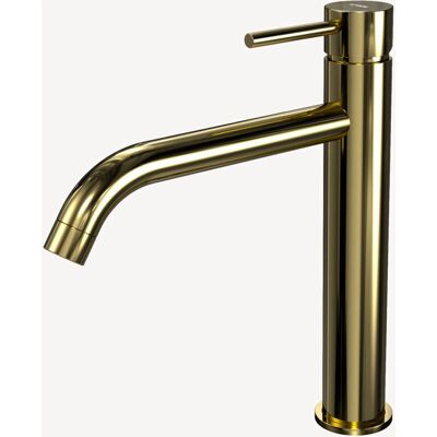 Mezclador de lavabo dorado Kroos - Grifo moderno para baño Mezclador de lavabo dorado Kroos - Grifo moderno para baño