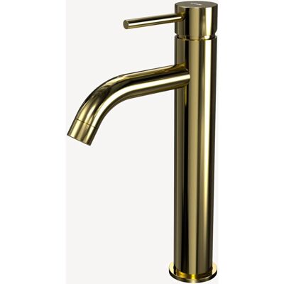 Kroos - Modelo: Oro - Grifo de lavabo de latón moderno - Colección baño Kroos - Modelo: Oro - Grifo de lavabo de latón moderno - Colección baño