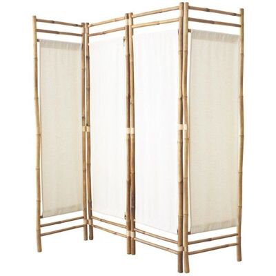 BOX & BEYOND - Bamboo-Cotton Screen - 4-panel - Paravent - Publicité BOX & BEYOND - Bamboo-Cotton Screen - 4-panel - Paravent - Publicité