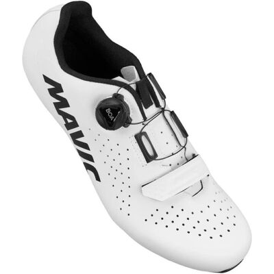 Chaussures de Cyclisme Mavic Cosmic BOA - Blanc Pur - Haute Performance - Publicité Chaussures de Cyclisme Mavic Cosmic BOA - Blanc Pur - Haute Performance - Publicité