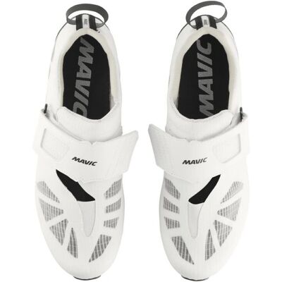 Mavic Cosmic SLR Triathlon Blanc - Chaussures de course - Publicité Mavic Cosmic SLR Triathlon Blanc - Chaussures de course - Publicité