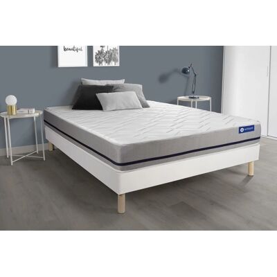 Kit de colchón y somier ACTISOM Actiflex Soft - 150x190cm - Blanco Kit de colchón y somier ACTISOM Actiflex Soft - 150x190cm - Blanco