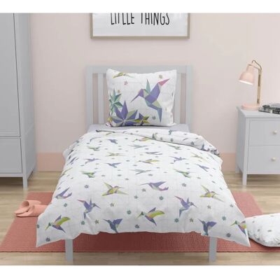 Parure de couette Blue Birdie Roupillon - 140x200cm, 2 pièces Parure de couette Blue Birdie Roupillon - 140x200cm, 2 pièces