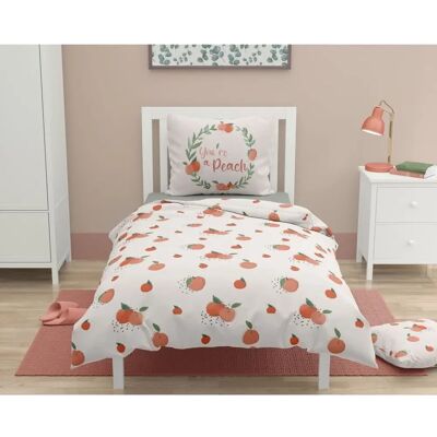 Zestaw Pościeli Peachy Roupillon - Bawełna - 140x200cm - Dla dzieci Zestaw Pościeli Peachy Roupillon - Bawełna - 140x200cm - Dla dzieci