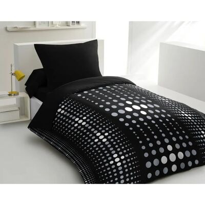 Zestaw pościeli HOME LINGE PASSION Steevy Czarny - Poszwa na kołdrę i poszewka Zestaw pościeli HOME LINGE PASSION Steevy Czarny - Poszwa na kołdrę i poszewka