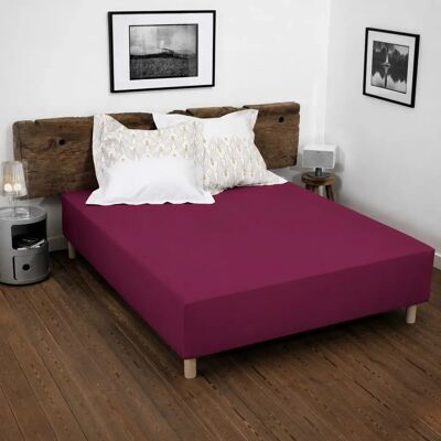 Home Linge Passion Fuchsia Baikal 180x200 + 35cm Cotton Sheet - Linen Sheet Home Linge Passion Fuchsia Baikal 180x200 + 35cm Cotton Sheet - Linen Sheet