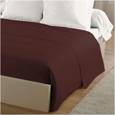 Drap Plat Marron - Lovely Home - Publicité Drap Plat Marron - Lovely Home - Publicité