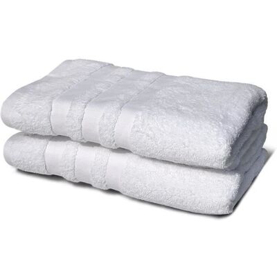 LOVELY HOME - 2-Pack 70x140 - Blanc - Serviettes de bain - Publicité LOVELY HOME - 2-Pack 70x140 - Blanc - Serviettes de bain - Publicité
