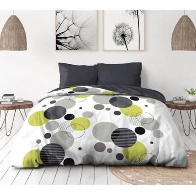 HOME LINGE PASSION - BULLES DE REVE Microfiber Bedding Set - Gris HOME LINGE PASSION - BULLES DE REVE Microfiber Bedding Set - Gris