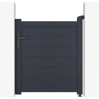 Casanoov Eiger 100p115 - Porte piéton en aluminium design moderne confidentialité - Publicité Casanoov Eiger 100p115 - Porte piéton en aluminium design moderne confidentialité - Publicité