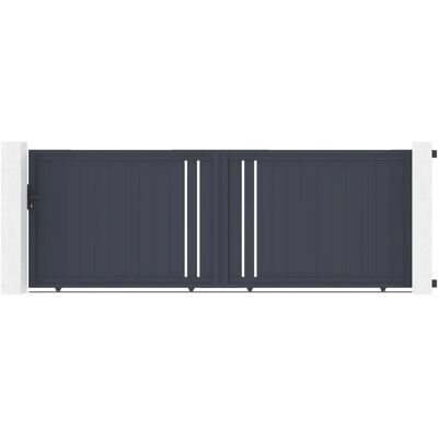 Casanoov GIONA 400x140cm Modernes Schiebetor aus Aluminium Casanoov GIONA 400x140cm Modernes Schiebetor aus Aluminium