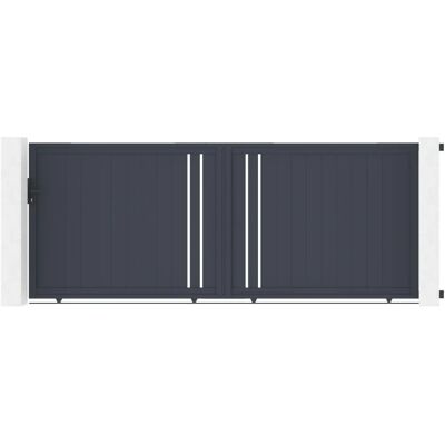 Casanoov Giona Portón correder 4m Gris - Puerta Casanoov Giona Portón correder 4m Gris - Puerta