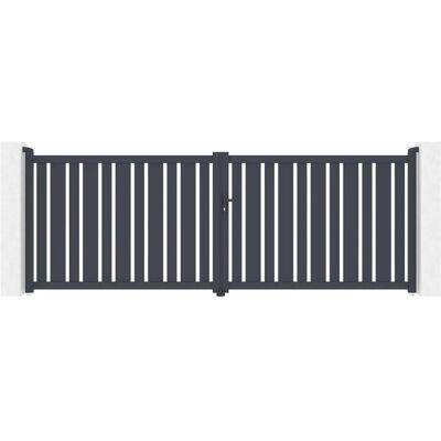 Casanoov - Puerta doble de aluminio 4m Veymont 400x140 cm - Puerta Casanoov - Puerta doble de aluminio 4m Veymont 400x140 cm - Puerta