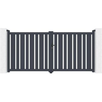 Casanoov Puerta de aluminio 300x140cm - Montaje fácil Casanoov Puerta de aluminio 300x140cm - Montaje fácil