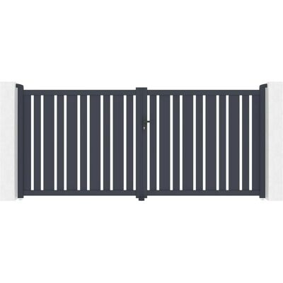 Casanoov - Puerta de aluminio 3,5m Veymont 350x160cm - Diseño Moderno Casanoov - Puerta de aluminio 3,5m Veymont 350x160cm - Diseño Moderno