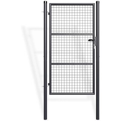 Porte de jardin Olga - Grille métallique, Acier galvanisé, Réversible - Publicité Porte de jardin Olga - Grille métallique, Acier galvanisé, Réversible - Publicité