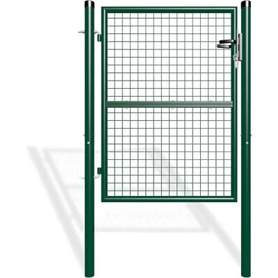 Porte de jardin Casanoov - Grille en acier galvanisé réversible 106x130cm - Publicité Porte de jardin Casanoov - Grille en acier galvanisé réversible 106x130cm - Publicité