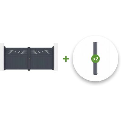 Casanoov Aluminium Tor-Set - Modern, Langlebig, Einfach zu Montieren Casanoov Aluminium Tor-Set - Modern, Langlebig, Einfach zu Montieren