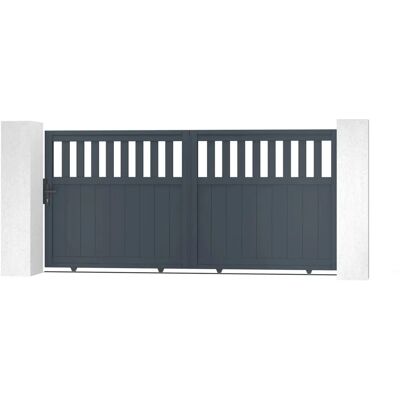 CASANOOV SANTIS 300C140 Schiebetor Grau - Außen-Aluminiummontageset CASANOOV SANTIS 300C140 Schiebetor Grau - Außen-Aluminiummontageset