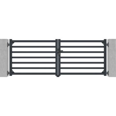 Casanoov Modell 300b110 Aluminiotor mit 290cm x 109,5cm - Grau antrazit Casanoov Modell 300b110 Aluminiotor mit 290cm x 109,5cm - Grau antrazit