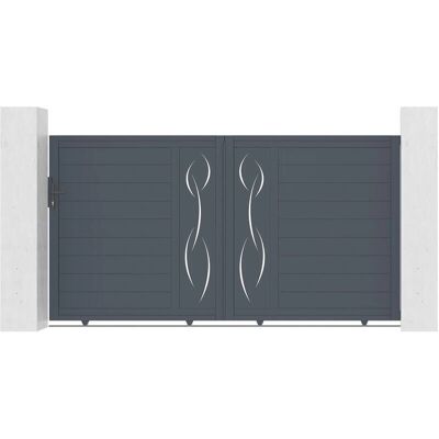 Casanoov 300x160cm Aluminium Schiebetor - Modernes 'Life'-Design Casanoov 300x160cm Aluminium Schiebetor - Modernes 'Life'-Design