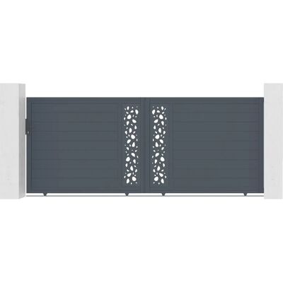 Casanoov - Aluminium-Schiebetor 4m Sunny 400x160cm Casanoov - Aluminium-Schiebetor 4m Sunny 400x160cm