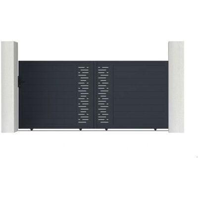 Casanoov Kompaktes Schiebetor-Set - Modernes Aluminiumdesign Casanoov Kompaktes Schiebetor-Set - Modernes Aluminiumdesign