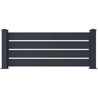 Casanoov Aluminiumzaun-Set - 190x90cm Windfest Casanoov Aluminiumzaun-Set - 190x90cm Windfest