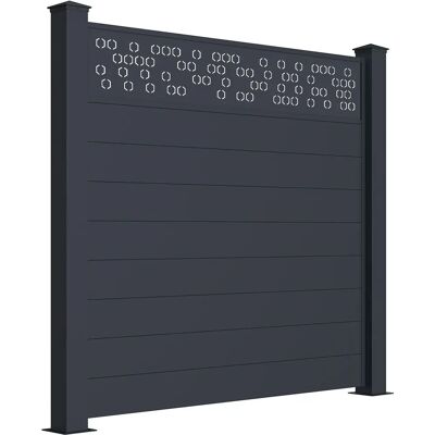 Valla de aluminio Casanoov Modelo 190H170 - Decoración de jardín Valla de aluminio Casanoov Modelo 190H170 - Decoración de jardín