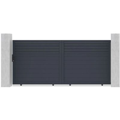 Casanoov - Aluminium-Schiebetür-Set - 3,5m Carpatia, 350x160cm Casanoov - Aluminium-Schiebetür-Set - 3,5m Carpatia, 350x160cm