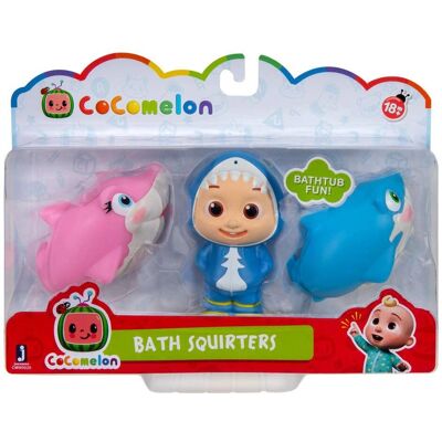 Jouets de bain Cocomelon avec pulvérisateurs - Pack de 3 - Publicité Jouets de bain Cocomelon avec pulvérisateurs - Pack de 3 - Publicité