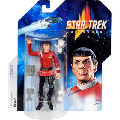 Star Trek Universe - Kapitan SPOCK (Khanowa wściekłość) figurka akcyjna 5 cali Star Trek Universe - Kapitan SPOCK (Khanowa wściekłość) figurka akcyjna 5 cali