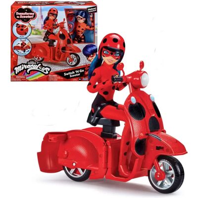 Miraculous Ladybug och skoter leksats - 26cm Miraculous Ladybug och skoter leksats - 26cm